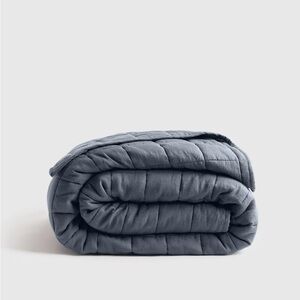 Quince European Linen Gray boxed Quilt Full/queen